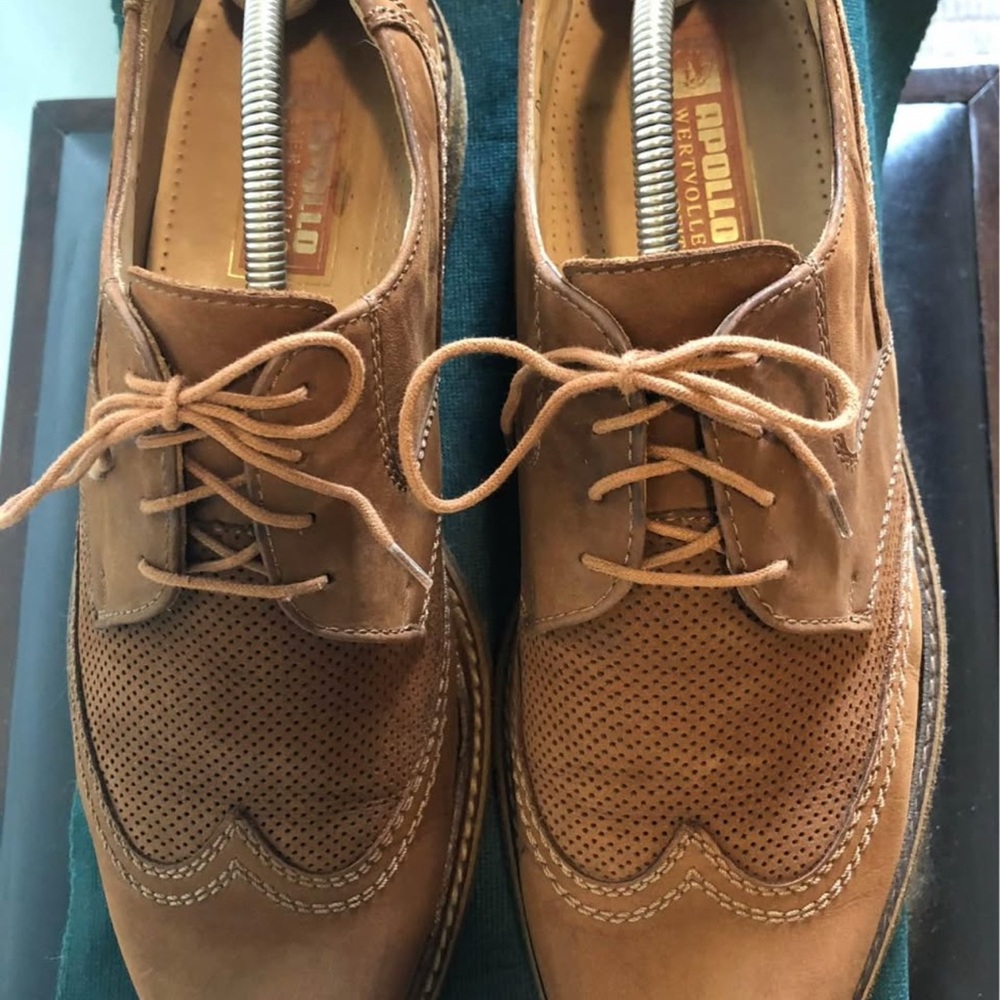 Apollo Men's Brown Leather Oxfords